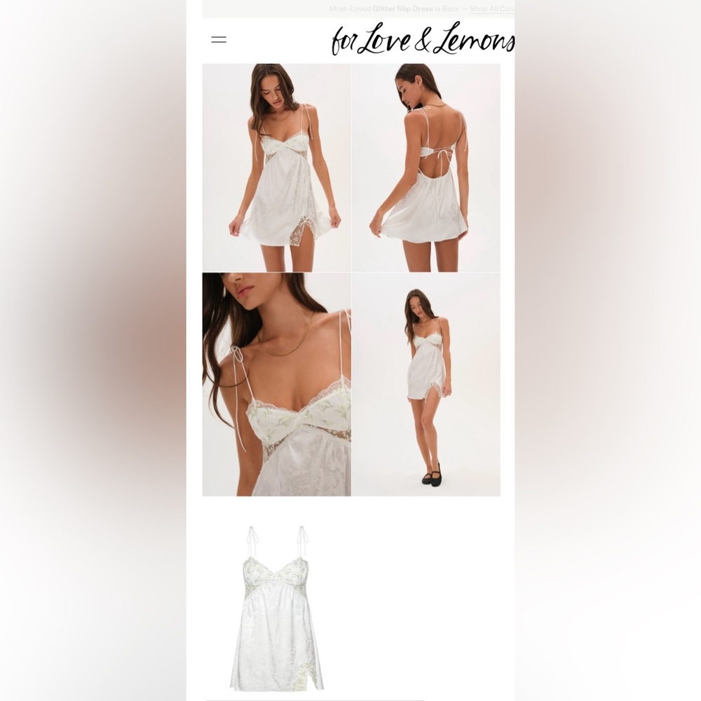 For Love And Lemons baby's breath slip dress - Picture 2 of 15